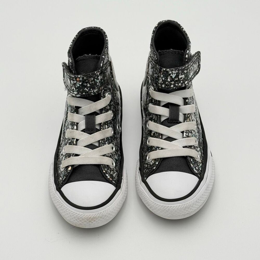 Converse All Star Chuck Taylor Glitter Hook and Loop Slip On Sneakers - US Grade - Picture 4 of 13